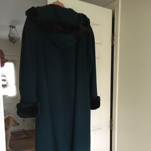 Wool long Ladies Dress Coat with Hood